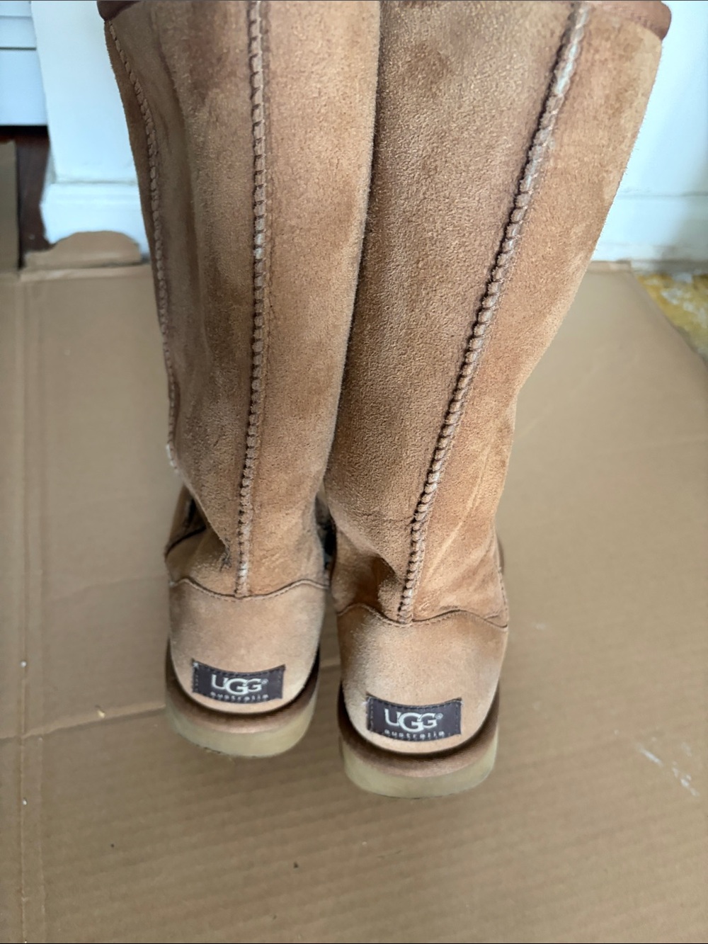 UGG Chestnut Tall Suede Pull-On Boots